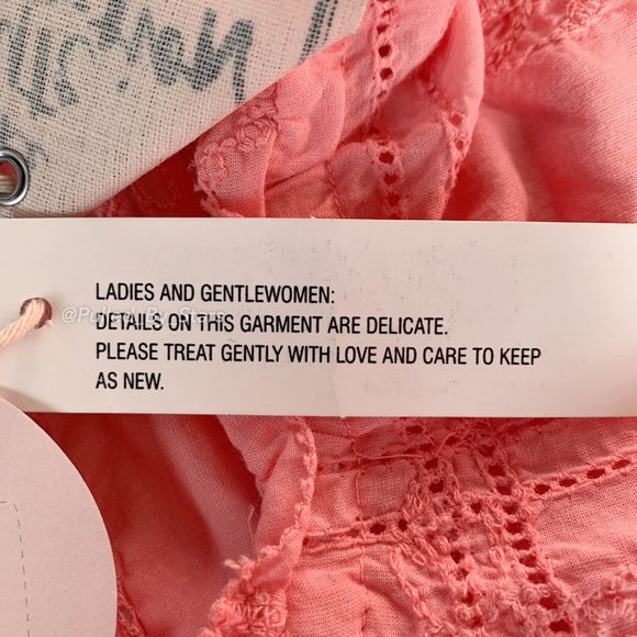 ODD MOLLY Clever Heart Flouncy Blouse in Soft Raspberry Pink - Size M - NWT! - Picture 14 of 16